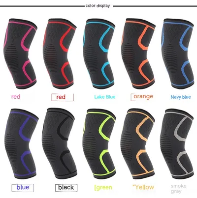 Double Corrugated Non-slip Stretch Keep Warm Nylon Needle Sports Kneecaps
