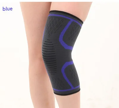 Double Corrugated Non-slip Stretch Keep Warm Nylon Needle Sports Kneecaps