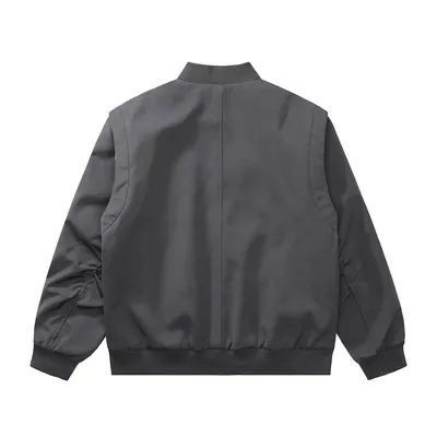 Pure Color Quilted Jacket Men