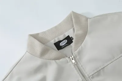 Pure Color Quilted Jacket Men