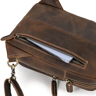 Crossbody Top Layer Cowhide Retro Casual Cowhide Shoulder Bag