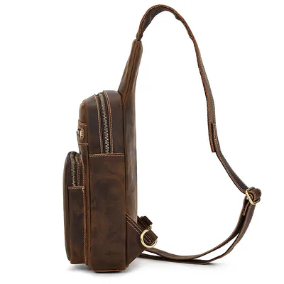 Crossbody Top Layer Cowhide Retro Casual Cowhide Shoulder Bag