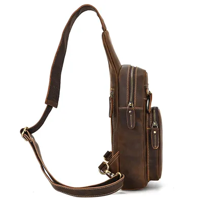 Crossbody Top Layer Cowhide Retro Casual Cowhide Shoulder Bag