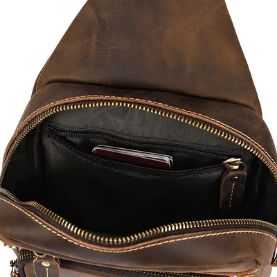Crossbody Top Layer Cowhide Retro Casual Cowhide Shoulder Bag