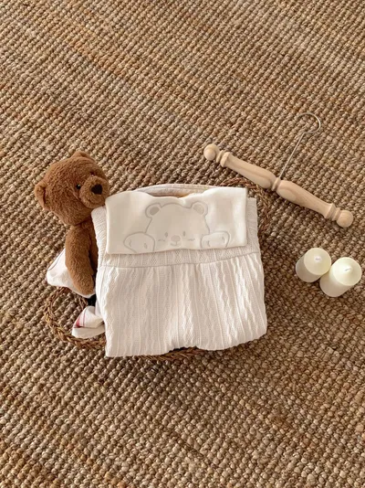 Baby Boy And Girl Cute Bear Head Twist Jumpsuit