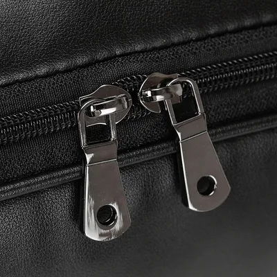 Men's Leather Briefcase Three-compartment Large Capacity Business Handheld Cowhide 17-inch Commuter Computer Bag