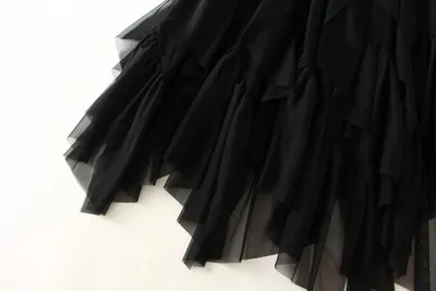 Women's Fashion Ruffles Yarn Skirt