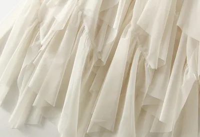 Women's Fashion Ruffles Yarn Skirt