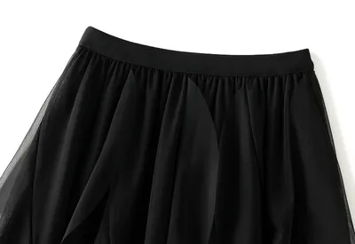 Women's Fashion Ruffles Yarn Skirt
