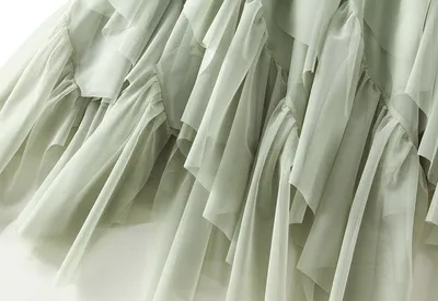 Women's Fashion Ruffles Yarn Skirt