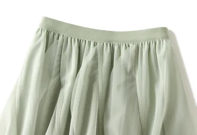 Women's Fashion Ruffles Yarn Skirt