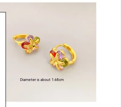 Gold Light Luxury Petite Earrings Women