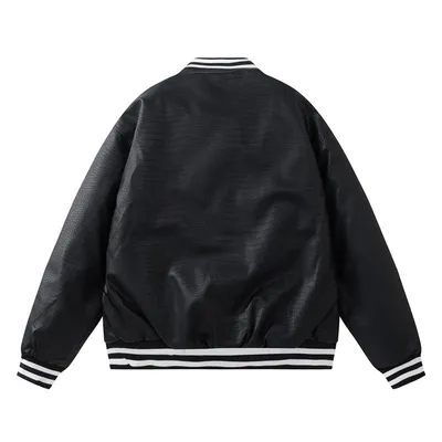 Motorcycle PU Leather Jacket Trendy Men
