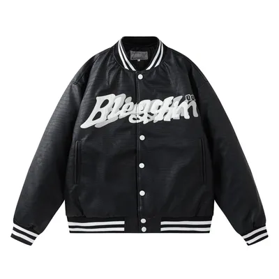 Motorcycle PU Leather Jacket Trendy Men