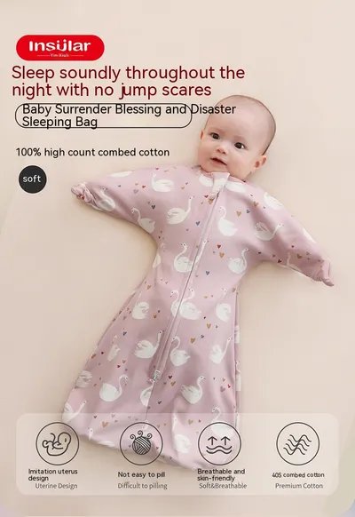 Cotton Baby Surrender Anti-startle Gro-bag Anti-kicking Blanket Sleeping Bag