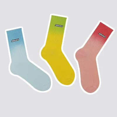Men & Women Trendy Sports Hanging Dyed Tube Socks Cotton Men And Women