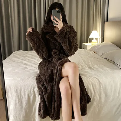 Fashion Nightgown For Women New Thickened