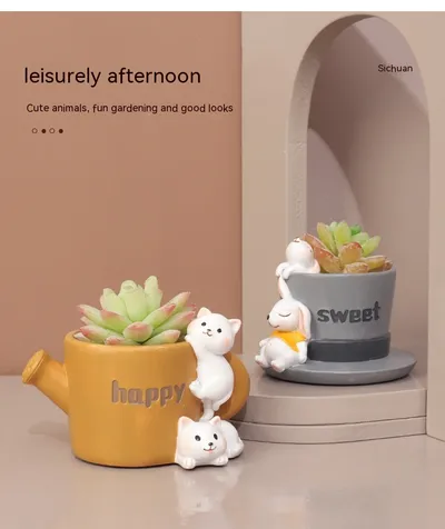 Creative Home Desktop Decorative Succulent Flower Pot