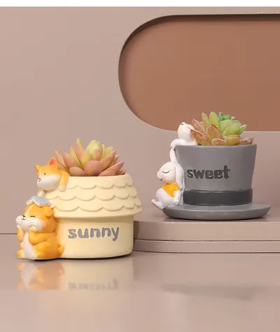 Creative Home Desktop Decorative Succulent Flower Pot