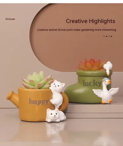 Creative Home Desktop Decorative Succulent Flower Pot