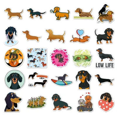 Sausage Dog Animal Luggage Sticker