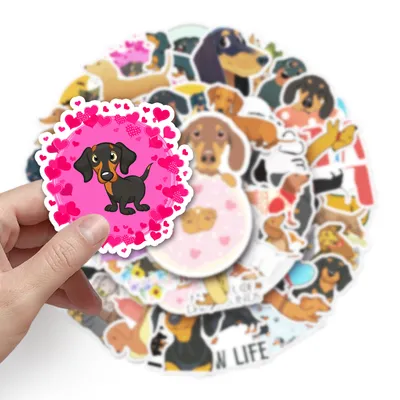 Sausage Dog Animal Luggage Sticker