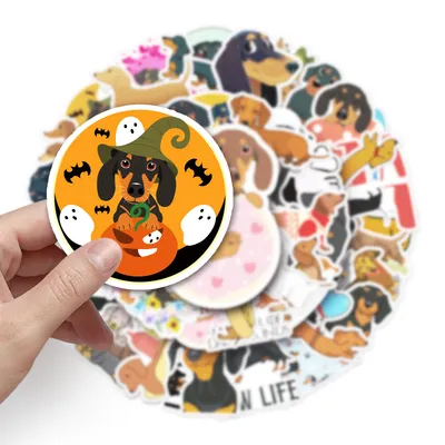 Sausage Dog Animal Luggage Sticker