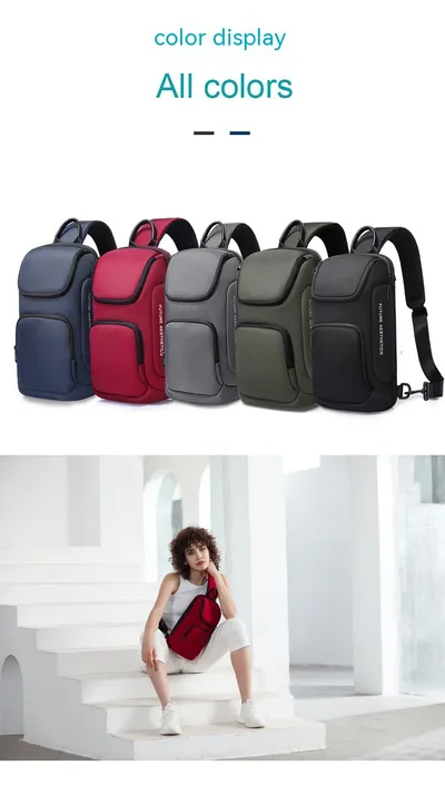 Men's Korean-style Chest Bag Light Business Functional Messenger Bag