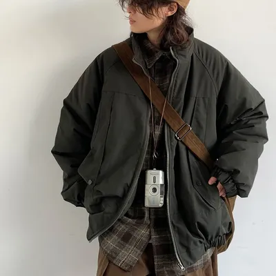 Vintage Personalized Cut Solid Color Cotton Jacket