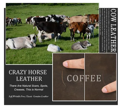 Casual Retro Crazy Horse Men's First Layer Cowhide Small One Shoulder Crossbody Phone Bag