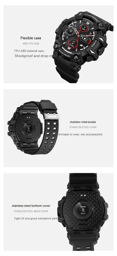 Intelligent Waterproof Student Double Luminous Men's Water-proof Watch