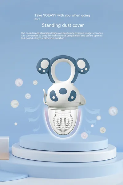 Happy Bite Baby Teether Non-staple Food Fruit Feeding Artifact Baby Pacifier Silicone Hand Guard