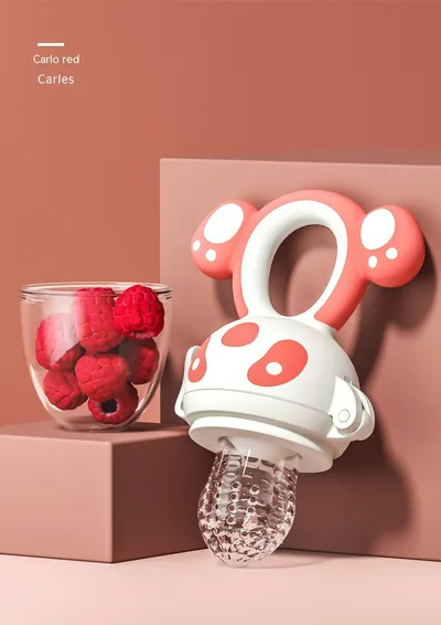 Happy Bite Baby Teether Non-staple Food Fruit Feeding Artifact Baby Pacifier Silicone Hand Guard