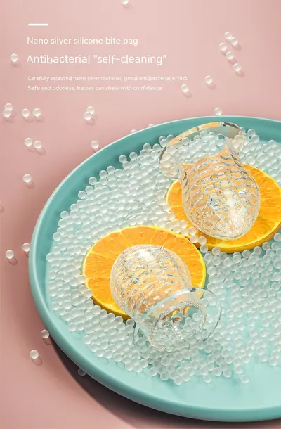 Happy Bite Baby Teether Non-staple Food Fruit Feeding Artifact Baby Pacifier Silicone Hand Guard
