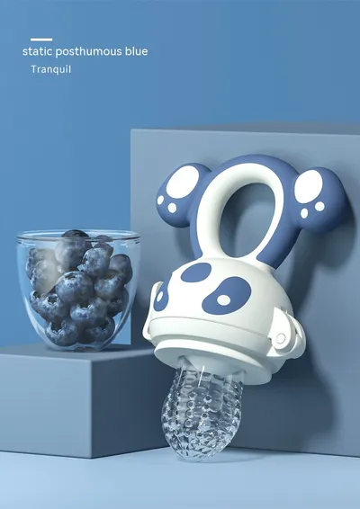 Happy Bite Baby Teether Non-staple Food Fruit Feeding Artifact Baby Pacifier Silicone Hand Guard