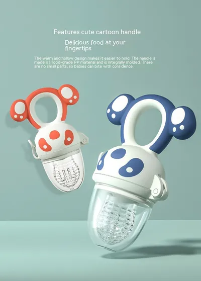 Happy Bite Baby Teether Non-staple Food Fruit Feeding Artifact Baby Pacifier Silicone Hand Guard