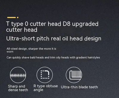 Retro Oil Head Trim Household Hair Clipper Engraving Electric Clipper Buddha Head Clippers
