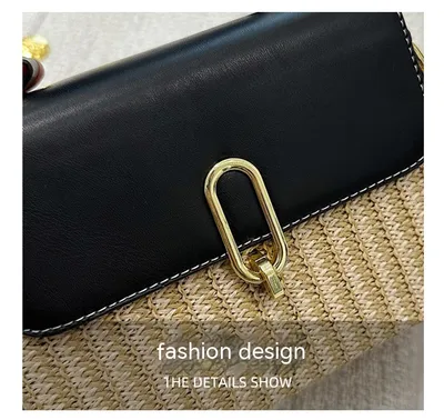 Handbag Western Style One-shoulder Versatile Woven Bag