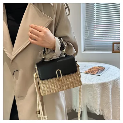 Handbag Western Style One-shoulder Versatile Woven Bag