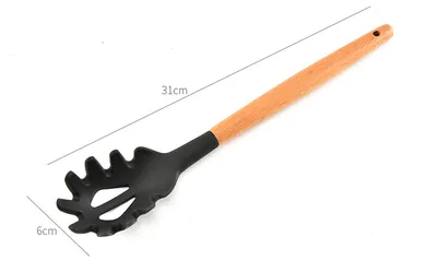 9-piece set of wooden handle kitchenware