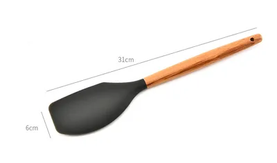 9-piece set of wooden handle kitchenware