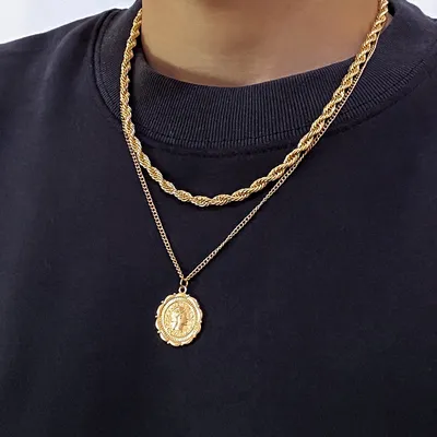 Personality Hemp Flowers Chain Men