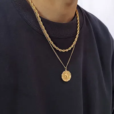 Personality Hemp Flowers Chain Men