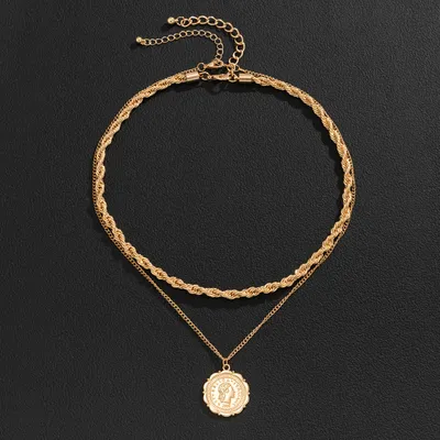 Personality Hemp Flowers Chain Men