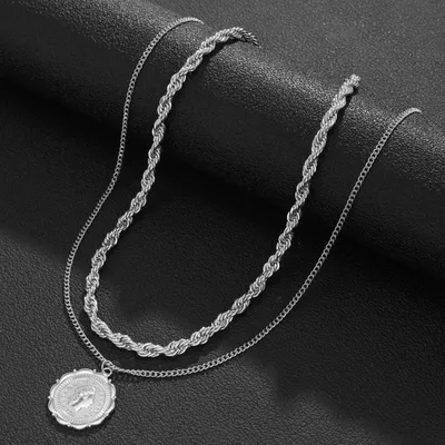 Personality Hemp Flowers Chain Men