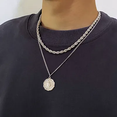 Personality Hemp Flowers Chain Men