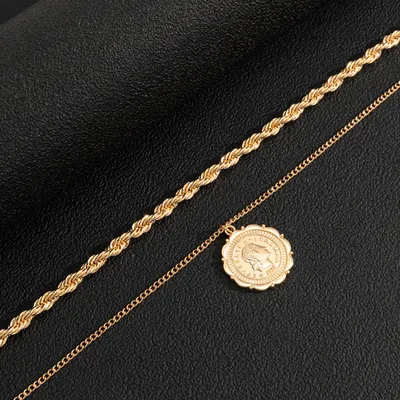Personality Hemp Flowers Chain Men