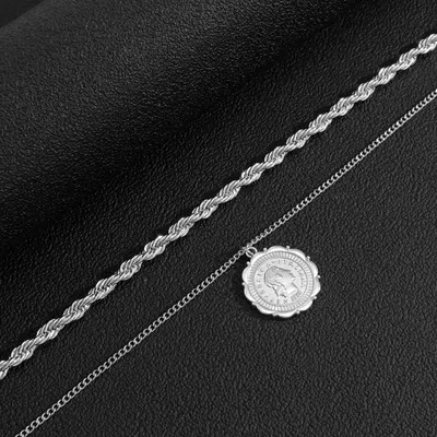 Personality Hemp Flowers Chain Men