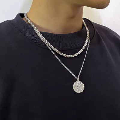 Personality Hemp Flowers Chain Men