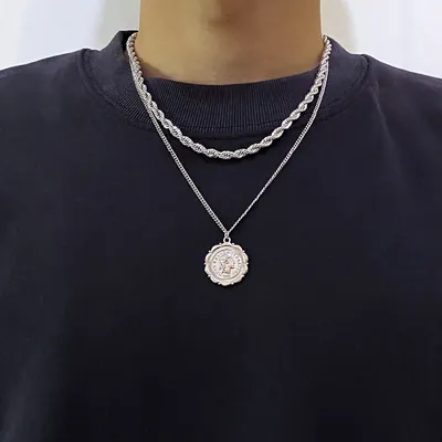 Personality Hemp Flowers Chain Men